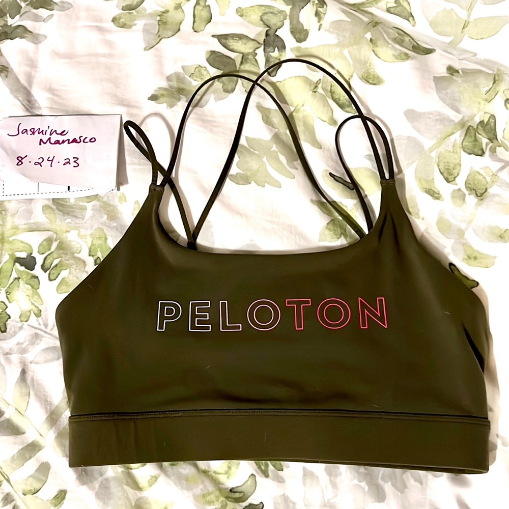Strappy peloton bra